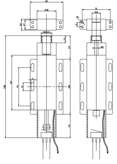 电磁锁,双向保持式MILANCOM米兰·(中国)官方网站尺寸图